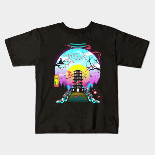 The Shrine Lantern Kids T-Shirt by constantine2454